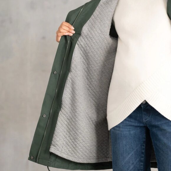 Seraphine Green Lightweight Parka - Picture 5 of 5